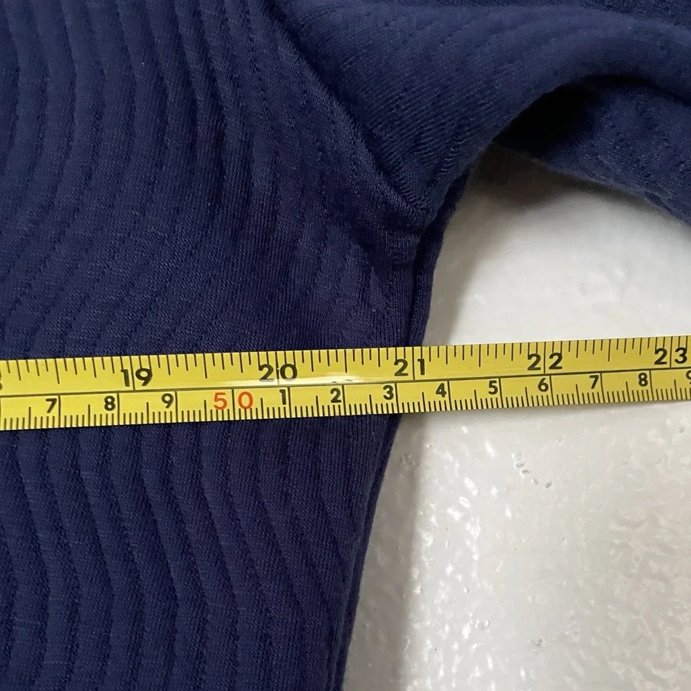 Miss Elaine Women's Zip Sleep Knit‎ Robe Blue Size Small